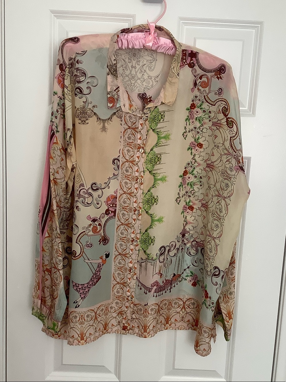 Johnny Was Viviana Effortless Scarf Blouse